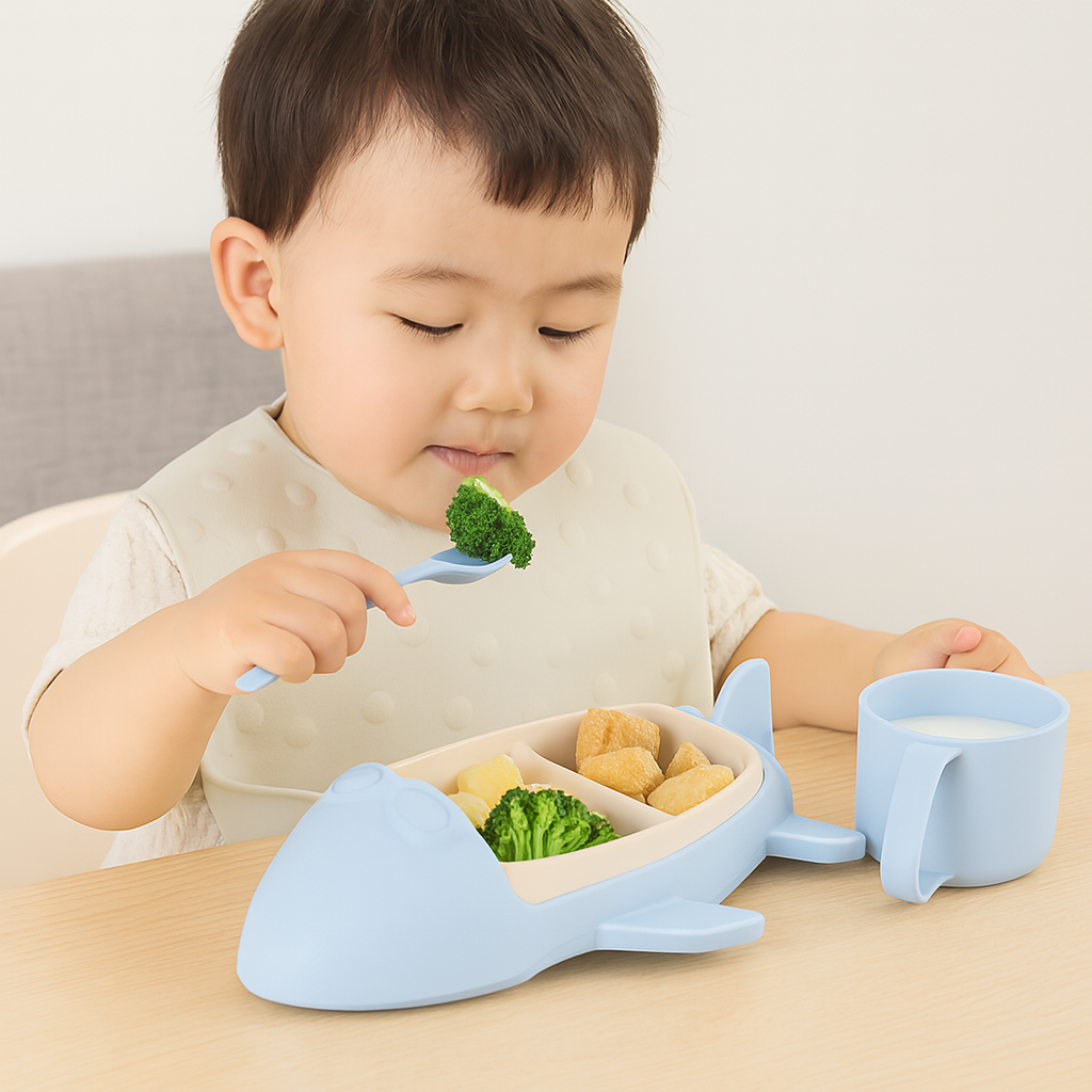 Norvo | Barne Tallerken Sett Bil Stil Holdbar Plast Design