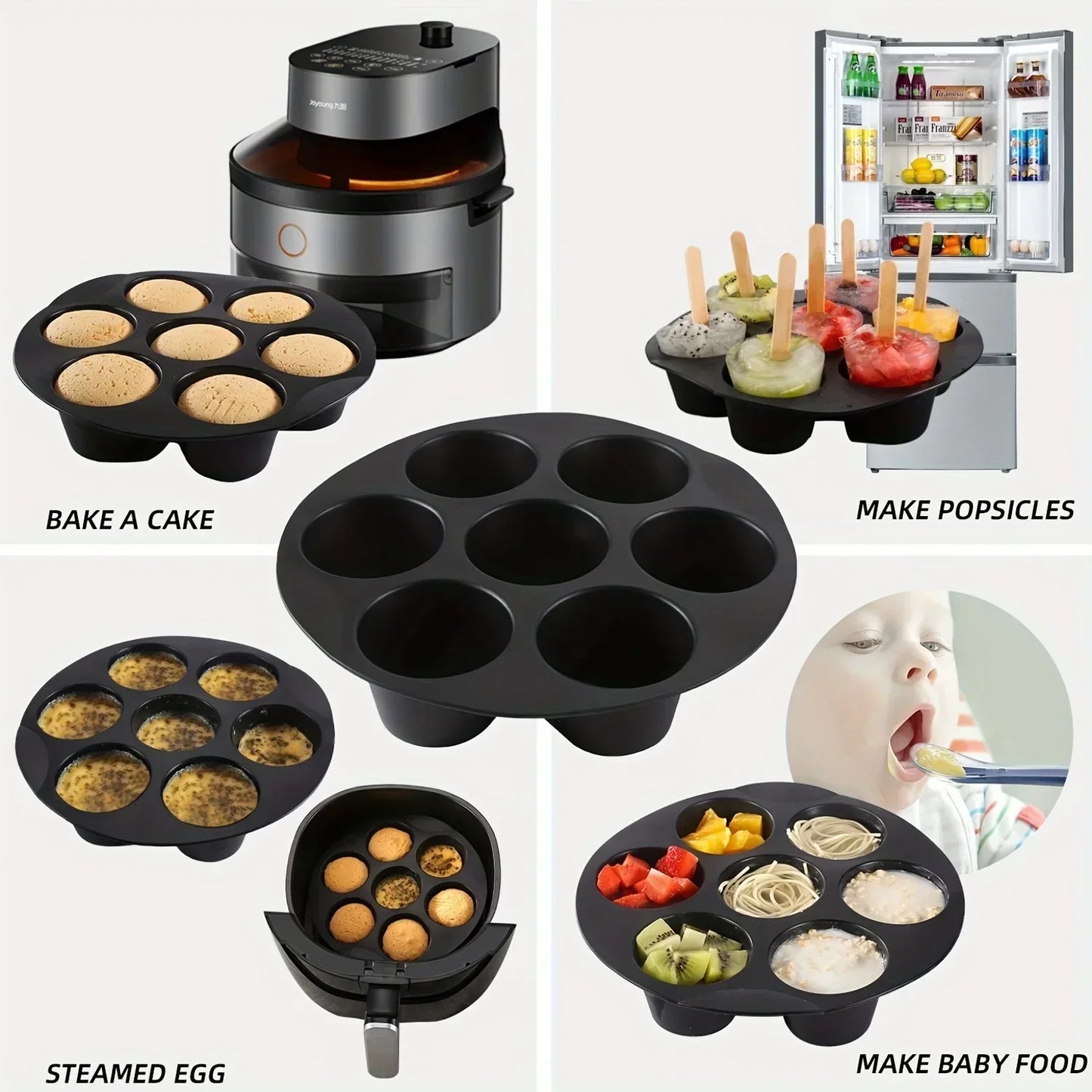 Norvo | Silikon Bakeform for Mikrobølgeovn og Luftfryer - FlexiBake