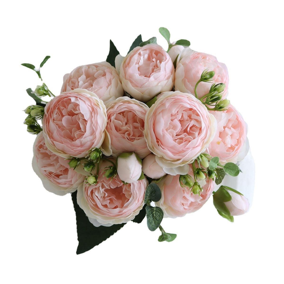 Norvo | Elegant Peony Dreams - Premium Kunstig Blomsterbukett