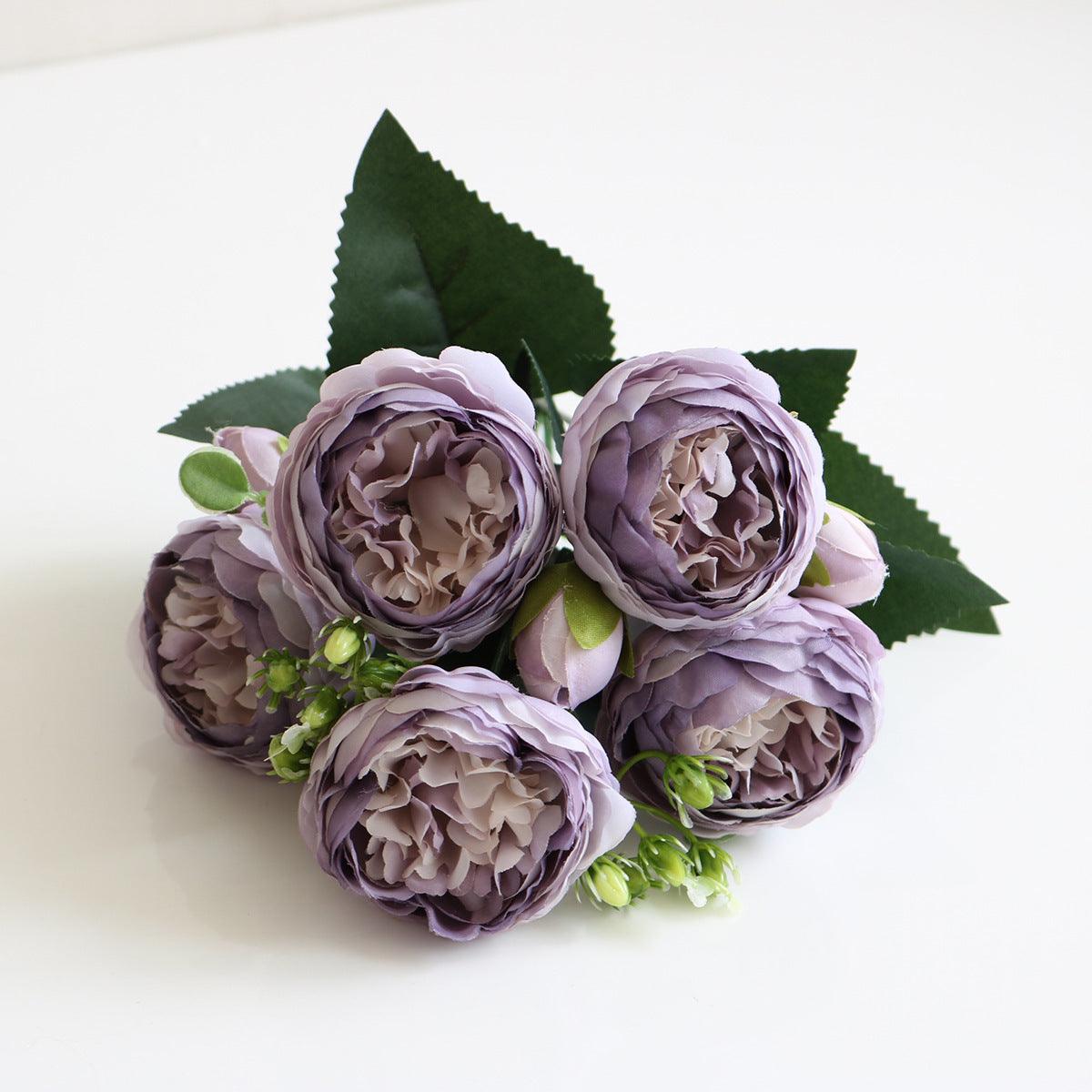 Norvo | Elegant Peony Dreams - Premium Kunstig Blomsterbukett