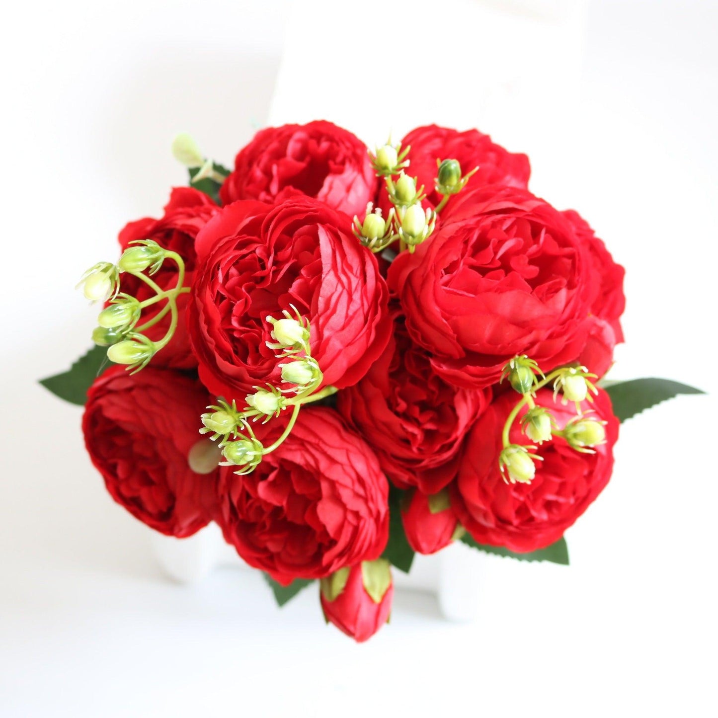 Norvo | Elegant Peony Dreams - Premium Kunstig Blomsterbukett