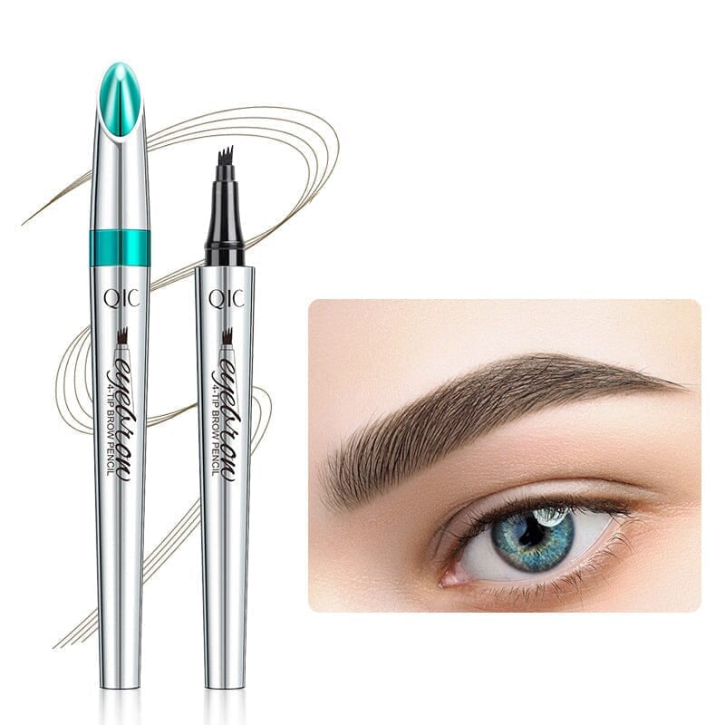 Norvo | Vanntett 3D Microblading Øyenbrynspenne med 4 Gaffeltips