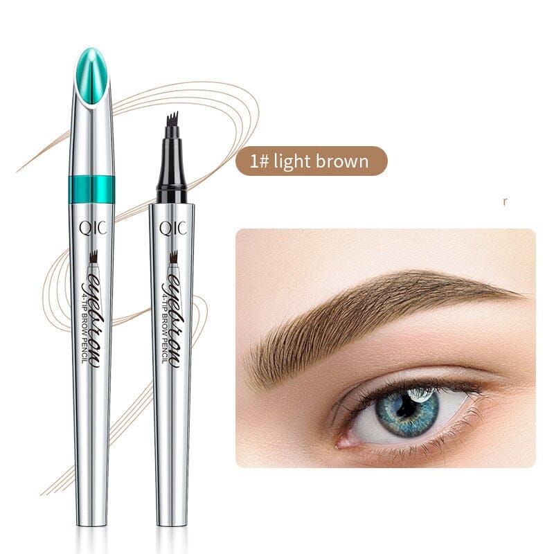 Norvo | Vanntett 3D Microblading Øyenbrynspenne med 4 Gaffeltips