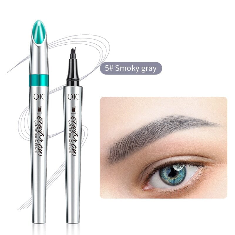 Norvo | Vanntett 3D Microblading Øyenbrynspenne med 4 Gaffeltips