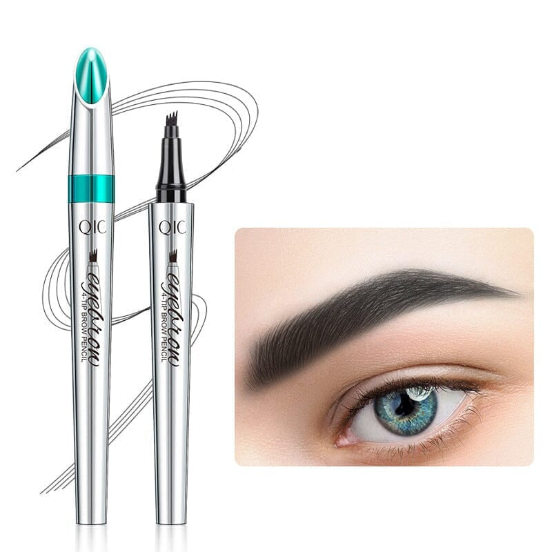 Norvo | Vanntett 3D Microblading Øyenbrynspenne med 4 Gaffeltips