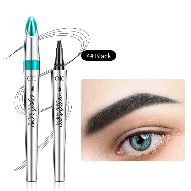 Norvo | Vanntett 3D Microblading Øyenbrynspenne med 4 Gaffeltips
