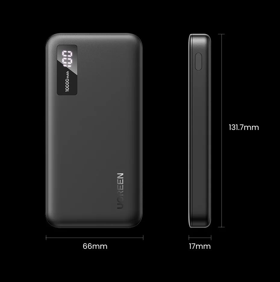 UGreen 22,5W Hurtiglading Power Bank 20000mAh - Bærbar Hurtiglading Telefon Enhet PowerBank Ekstern Batteripakke