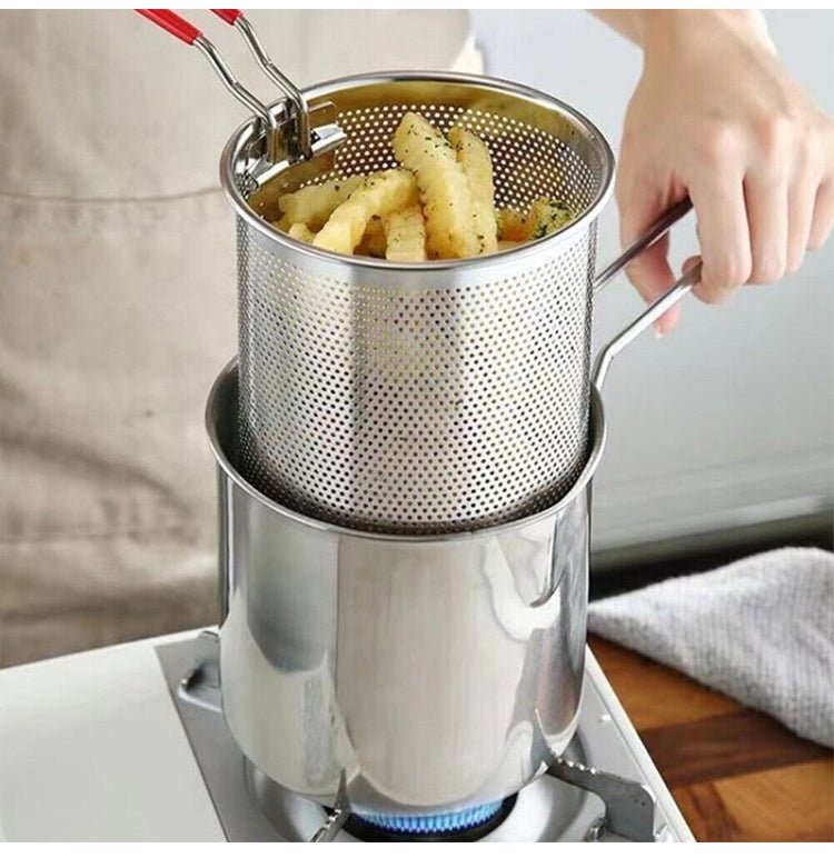 Norvo | Snack pot – Rustfritt stål frityrgryte for sprø snacks og olje-sparende matlaging