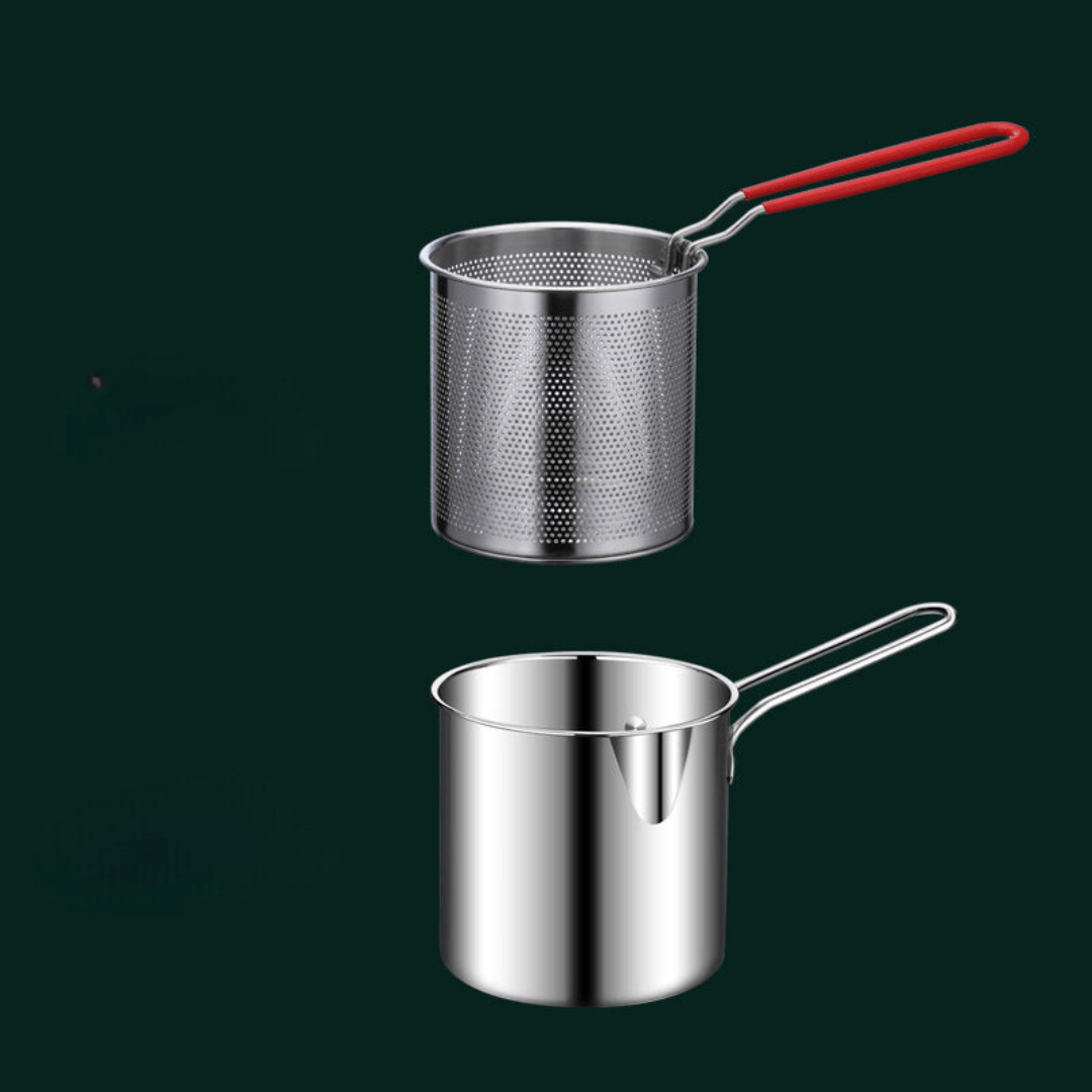 Norvo | Snack pot – Rustfritt stål frityrgryte for sprø snacks og olje-sparende matlaging
