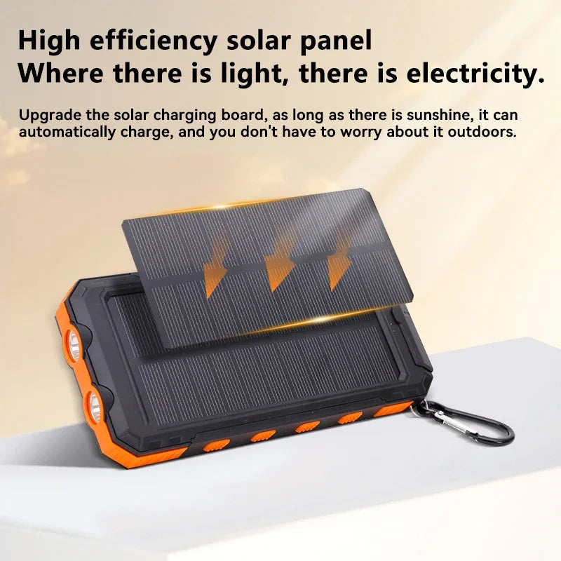 Norvo | Solenergi Power Bank med Lommelykt - SolarCharge Pro