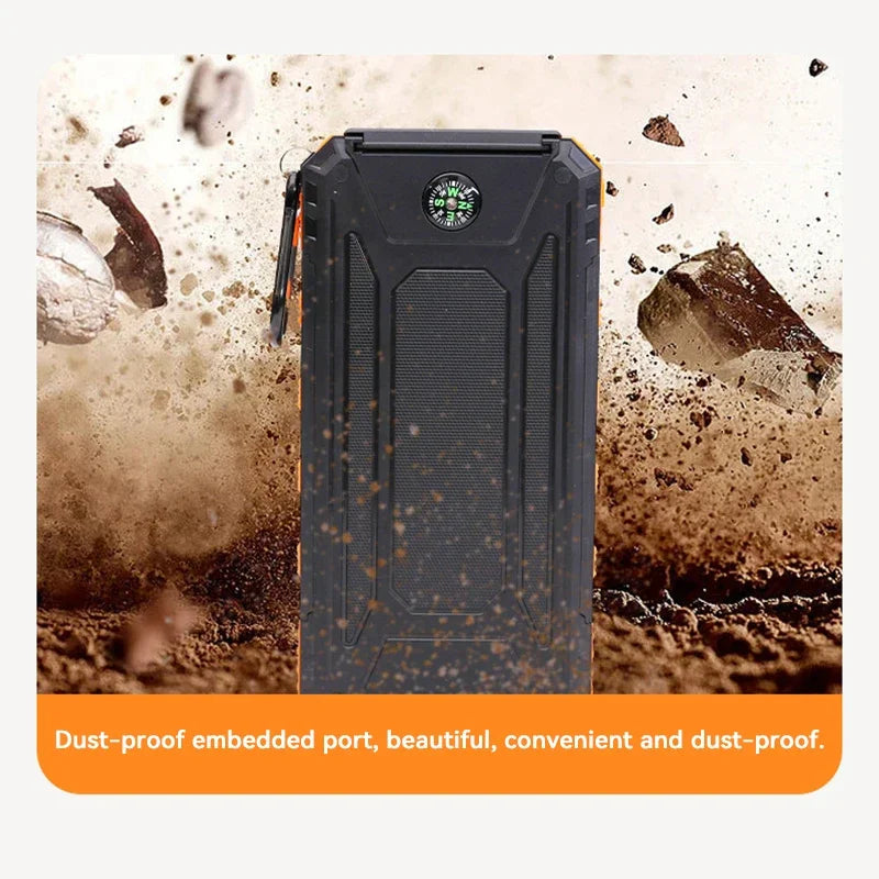 Norvo | Solenergi Power Bank med Lommelykt - SolarCharge Pro