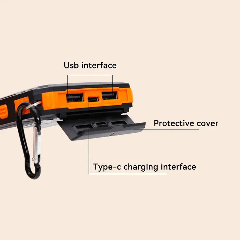 Norvo | Solenergi Power Bank med Lommelykt - SolarCharge Pro
