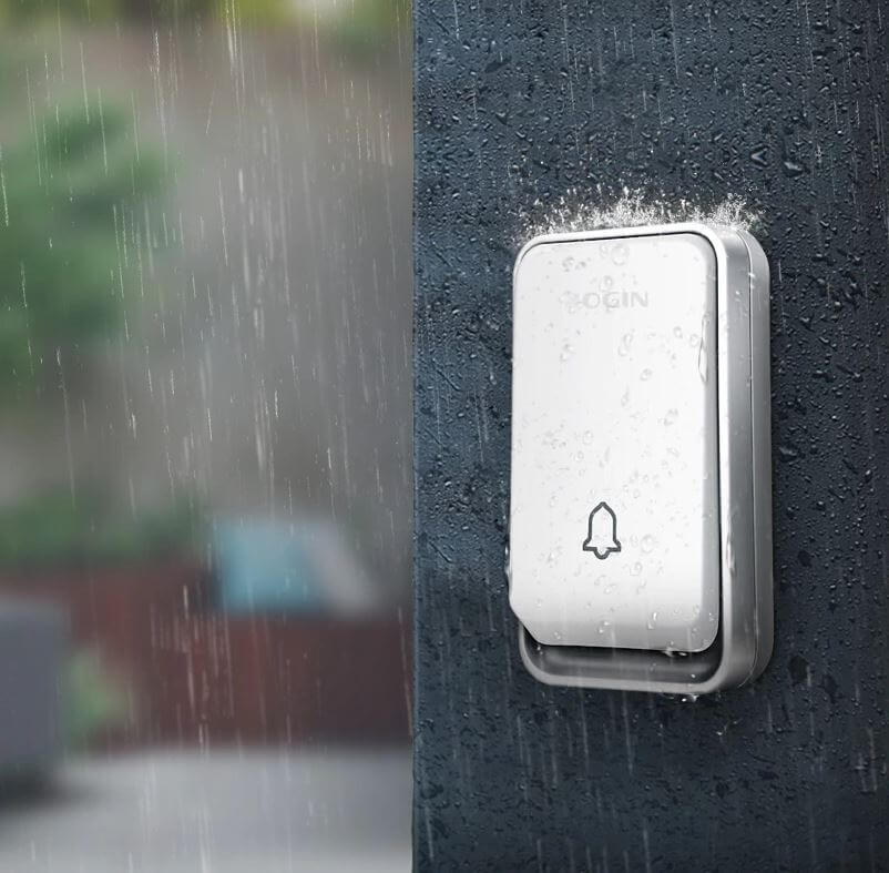 Norvo | Trådløs Smart Dørklokke – Batterifri, Vanntett & Energisparende Utendørs Dørklokke