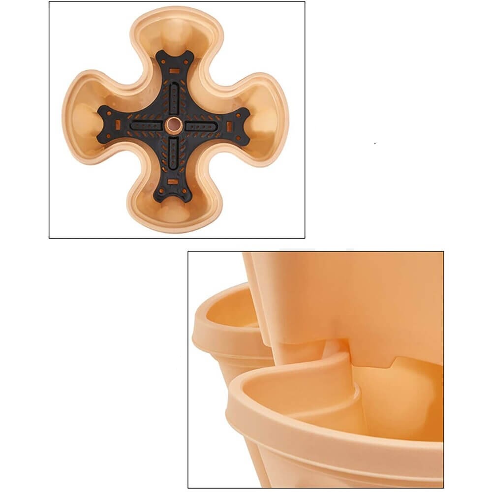 Norvo | Plassbesparende Stablebare Blomsterpotter - StrawberryStack