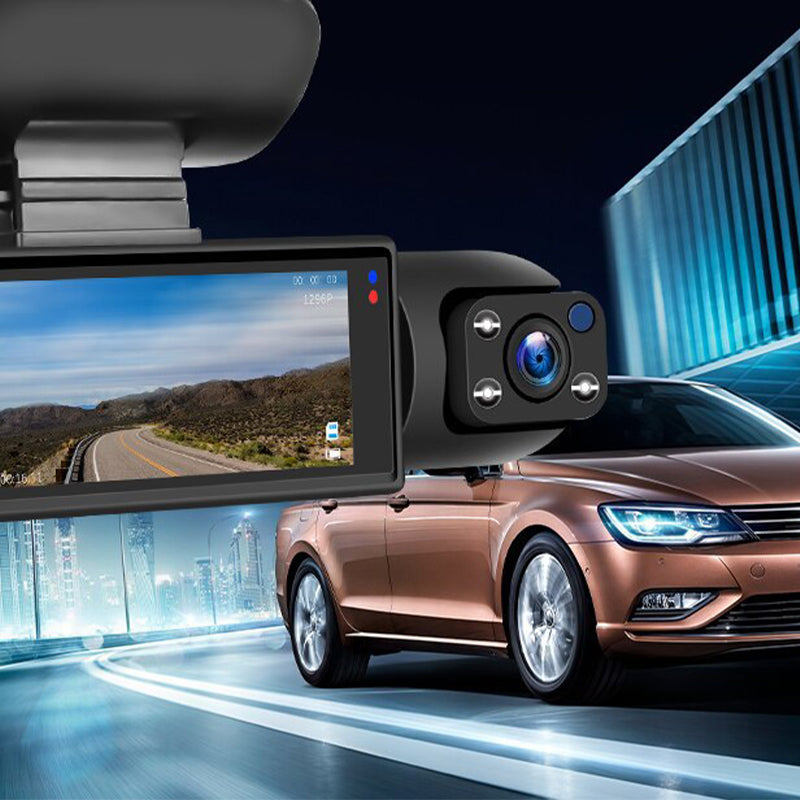 Norvo | 🚗📹Bilkamera med 170° vidvinkel og 1080p dobbeltobjektiv