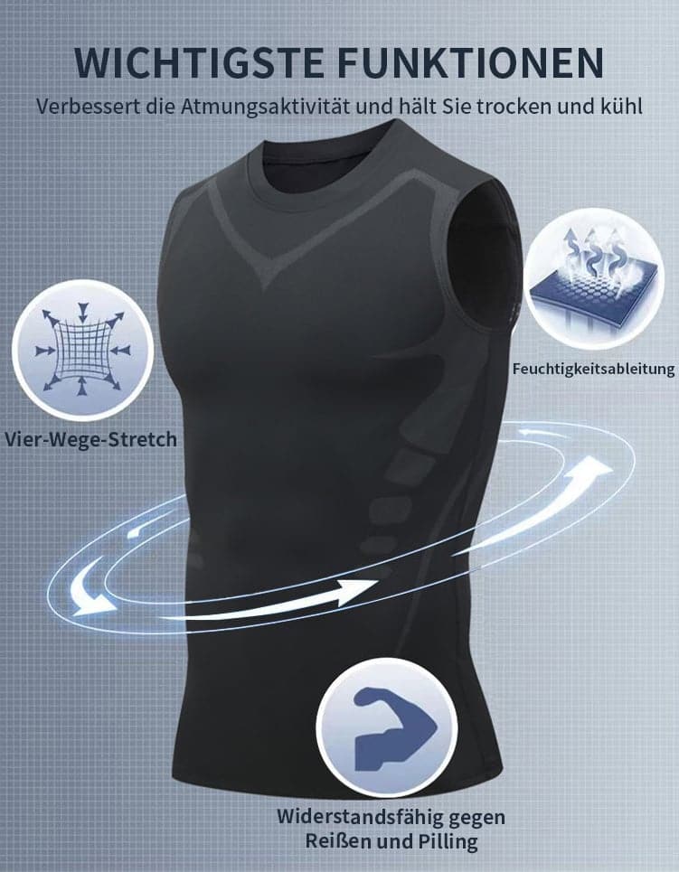 Norvo | 🔥2024 Ny versjon Ionic Shaping ermeløs skjorte uten ermer
