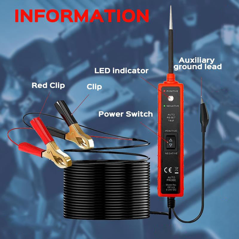 Norvo | 6-24 V DC-kretsTester for bilens elektriske system