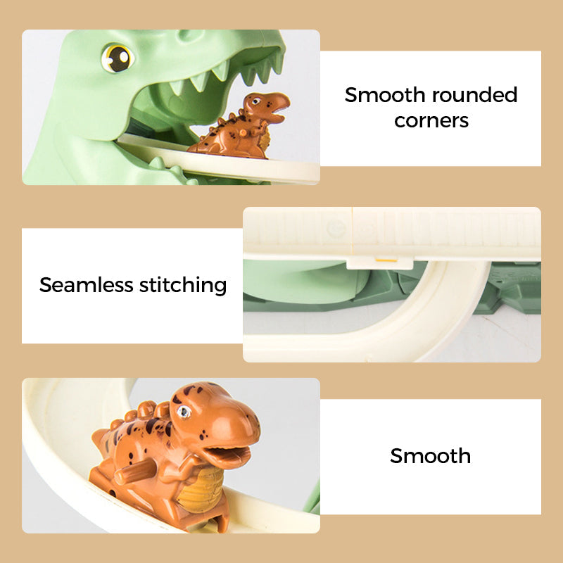 Norvo | Elektrisk leketøyssett med dinosaurjakt og racerbane