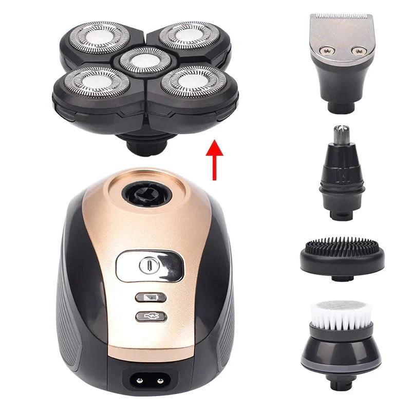Norvo | 🔥 5-i-1 multifunksjonell 4D elektrisk barbermaskin