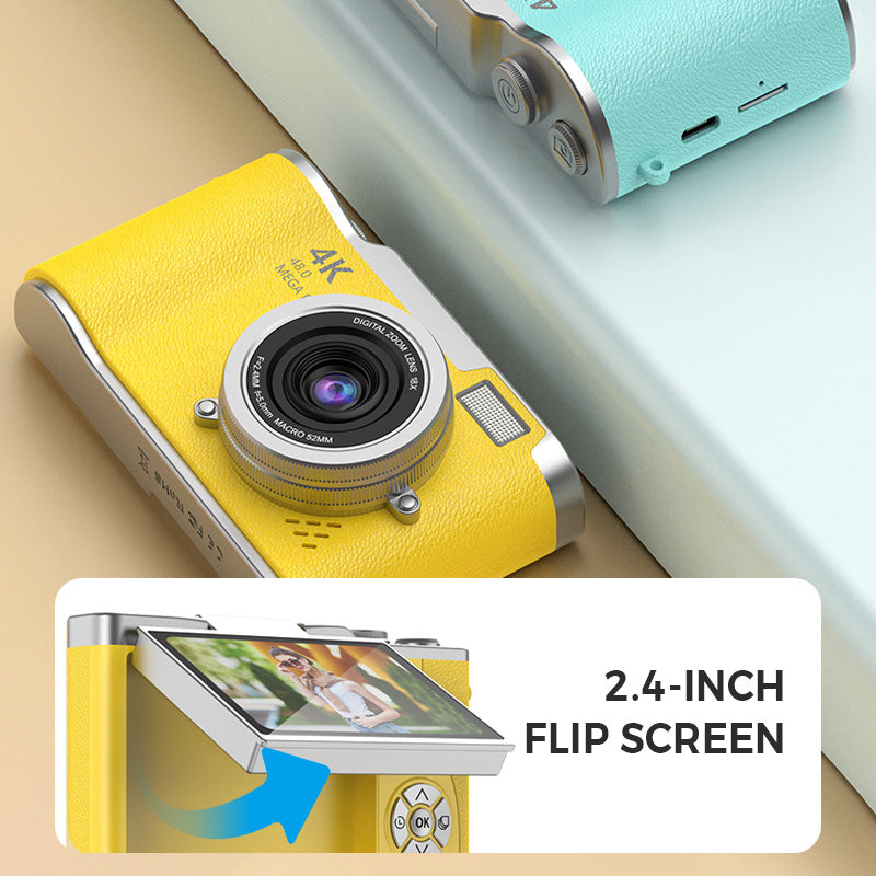 Norvo | 4K HD Flip-Skjerm Digitalkamera