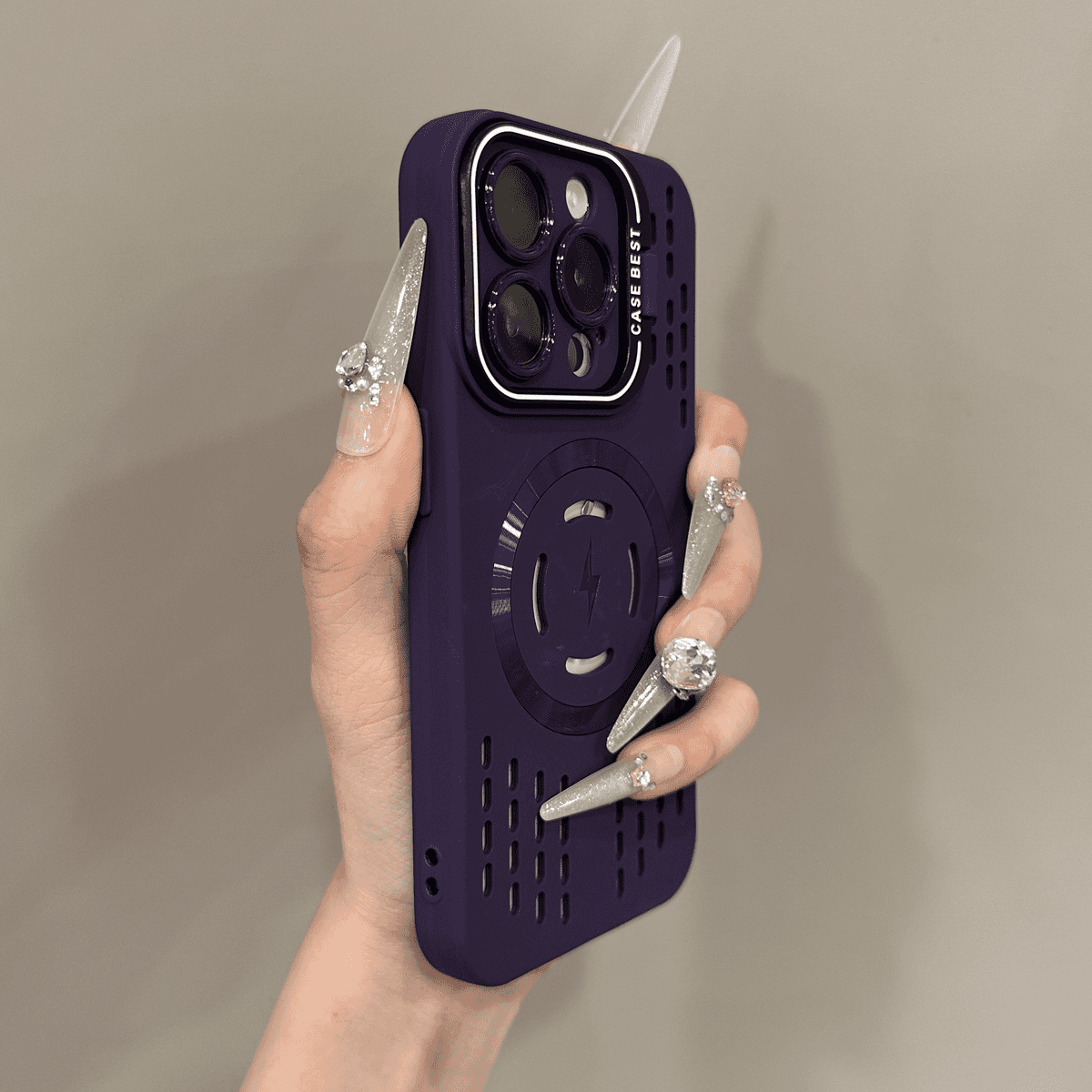 Norvo | Sikkerhetsbeskyttelse i myk silikon med lynrask magnetisk lading Deksel for iPhone