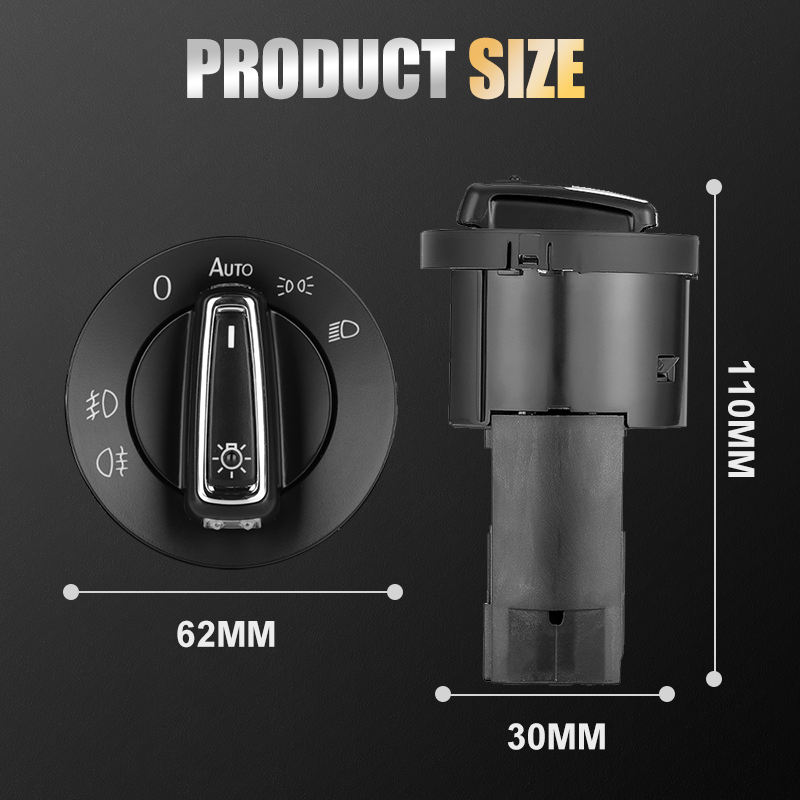 Norvo | Bil Hovedlykt Lampe Kontrollbryter