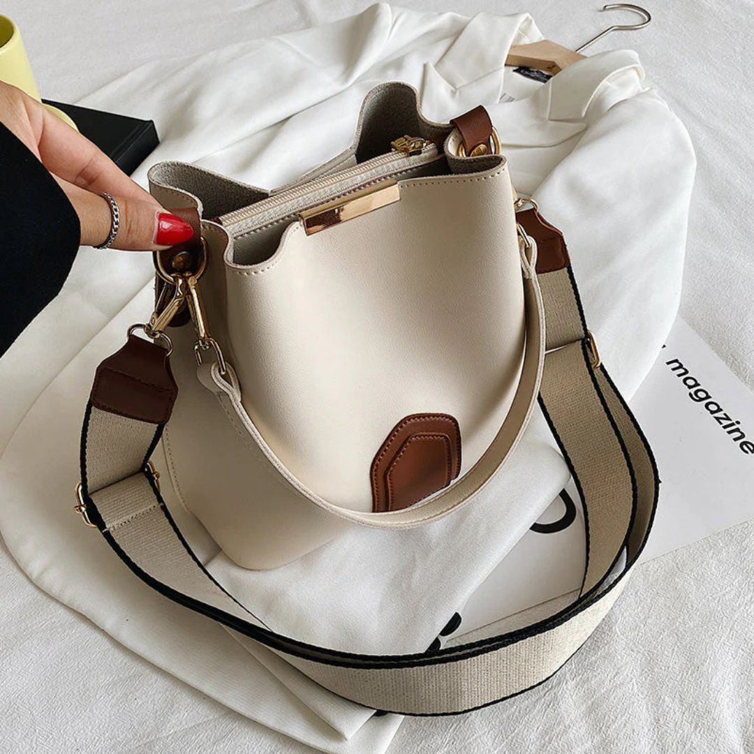 Norvo | Stilig Premium Skinn Skulderveske - BellaViva