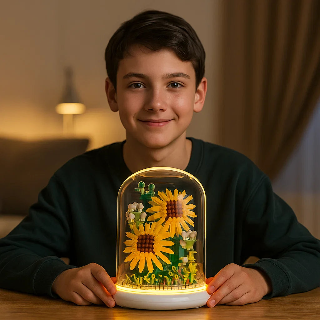 Norvo | Noble Byggestein Blomst i Glass