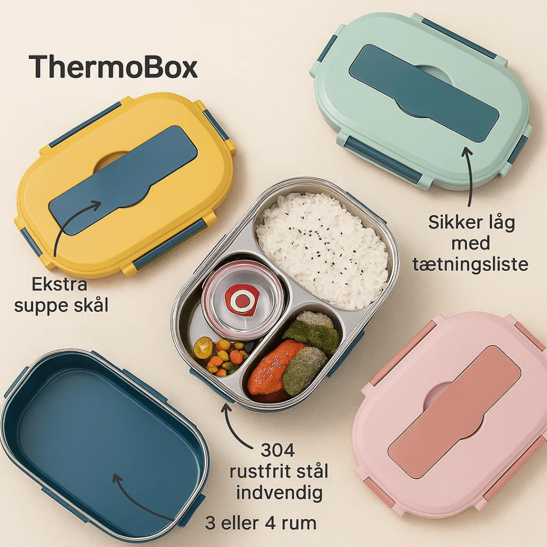 Norvo | THERMOBOX – Rustfritt Stål Lunsjboks for Friske & Smaksrike Måltider