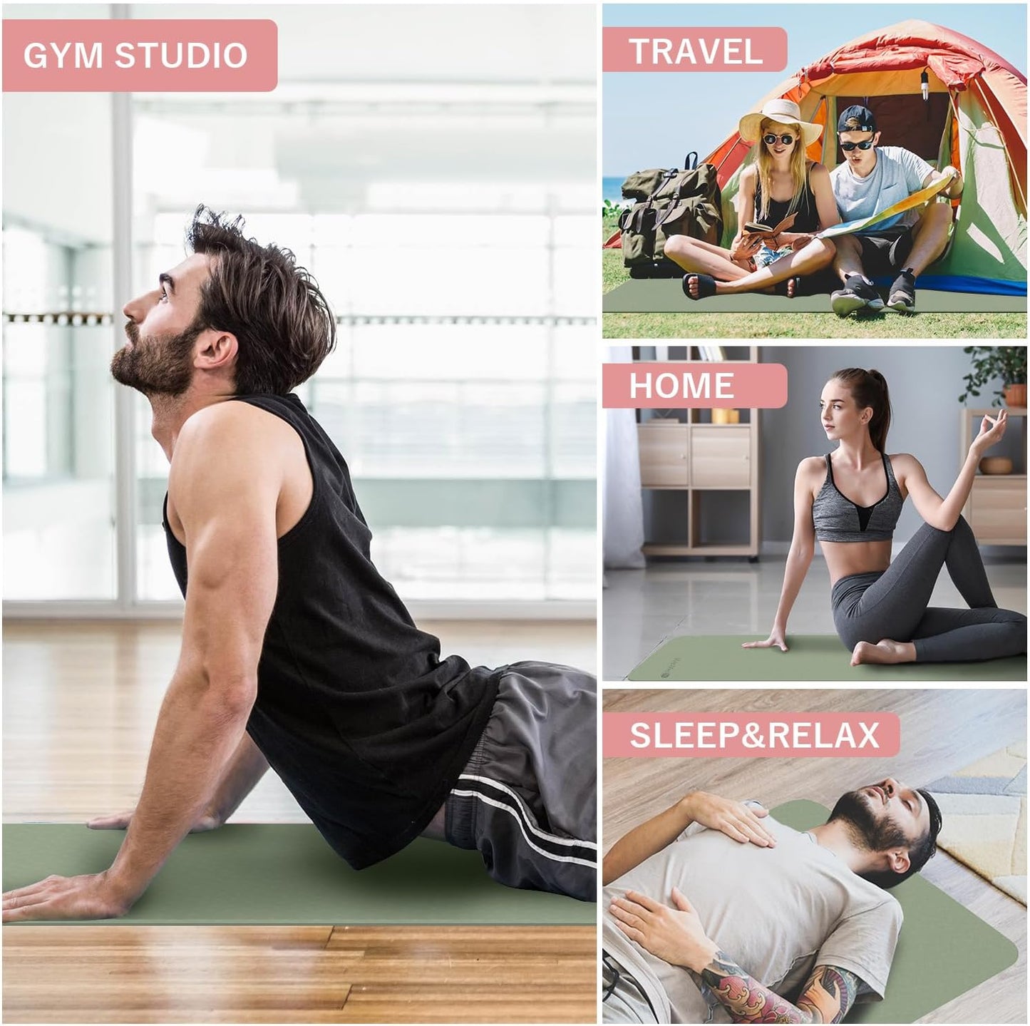 Norvo | Tykk Flettbar Yogamatte - FlexiMat
