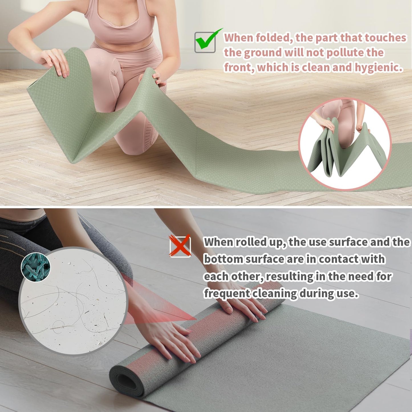 Norvo | Tykk Flettbar Yogamatte - FlexiMat