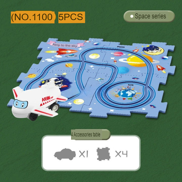 Norvo | Automatisk Track DIY Elektrisk Skinne Racer