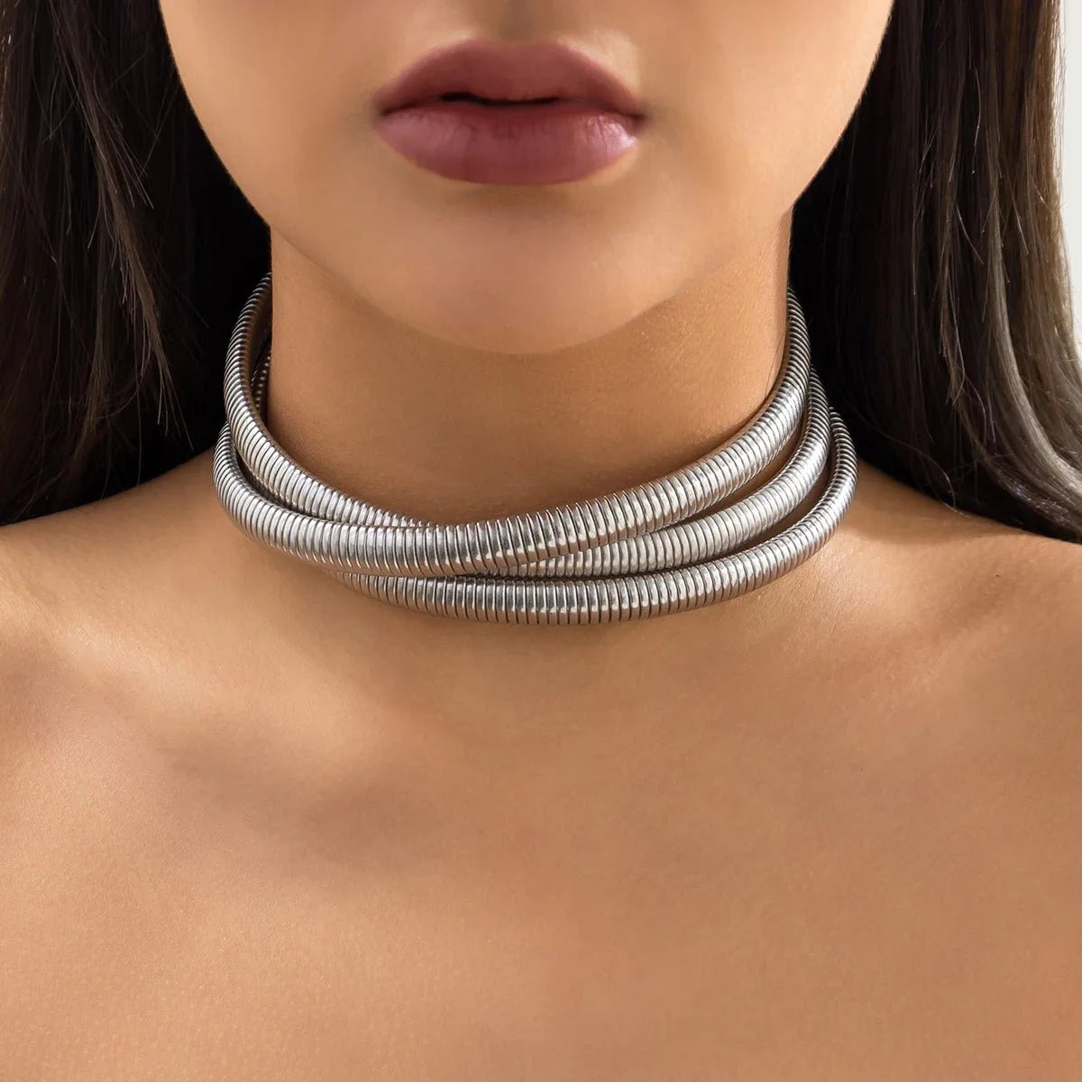 Norvo | Trippel Lag Stable Chunky Choker Halskjede