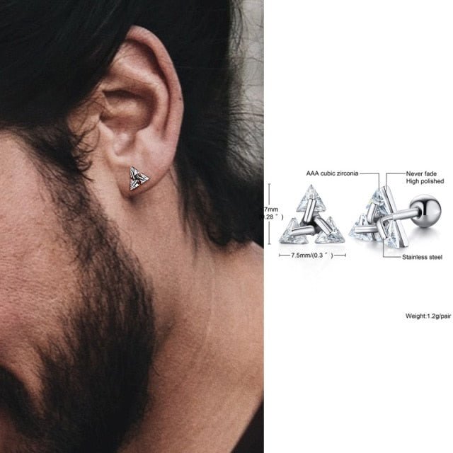 Norvo | TRISILVER – Triangeløreringer med push-back-lås, lett og moderne design
