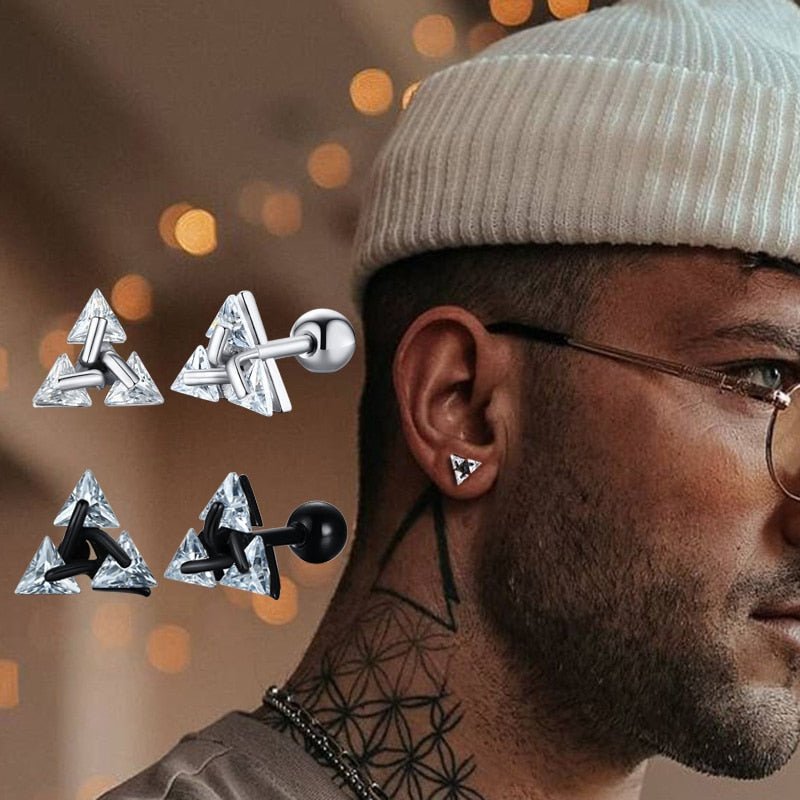 Norvo | TRISILVER – Triangeløreringer med push-back-lås, lett og moderne design