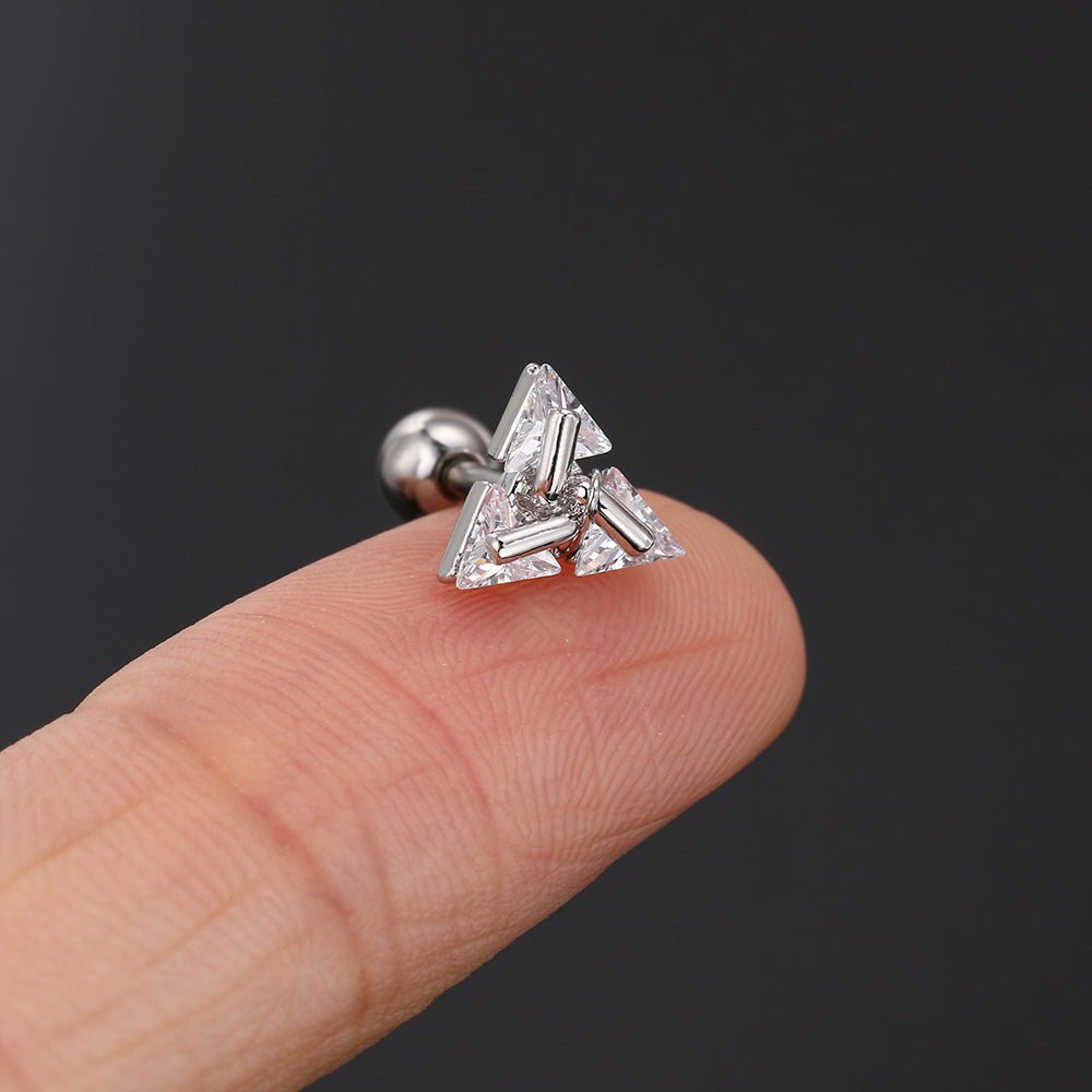 Norvo | TRISILVER – Triangeløreringer med push-back-lås, lett og moderne design