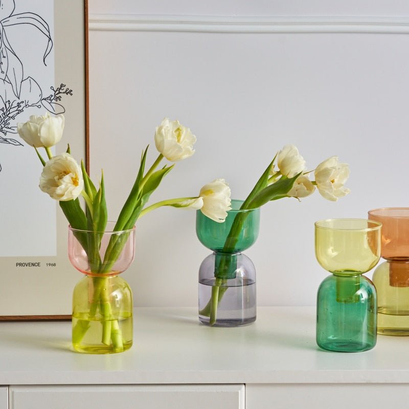 Norvo | To-delt mini bud vase terrarium sett