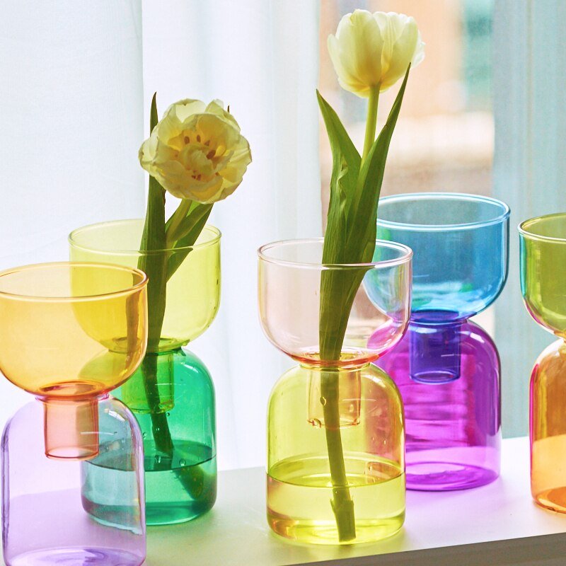 Norvo | To-delt mini bud vase terrarium sett