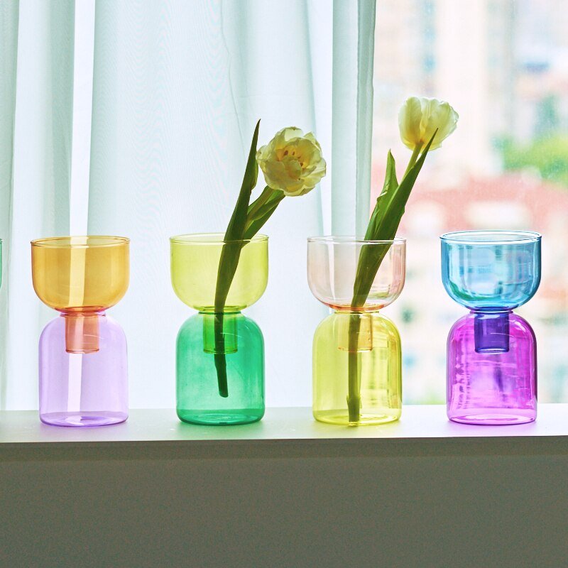 Norvo | To-delt mini bud vase terrarium sett