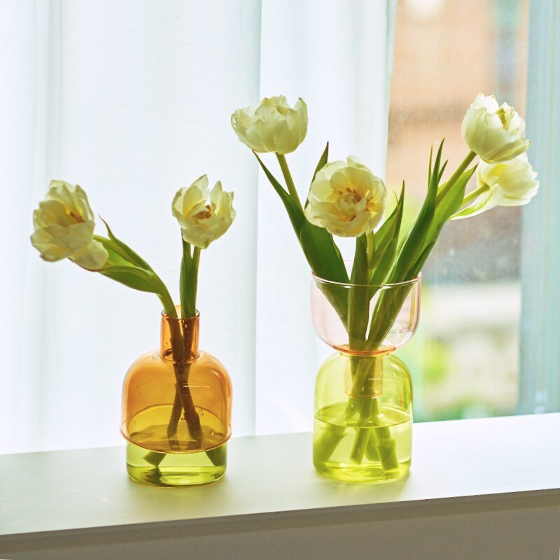 Norvo | To-delt mini bud vase terrarium sett