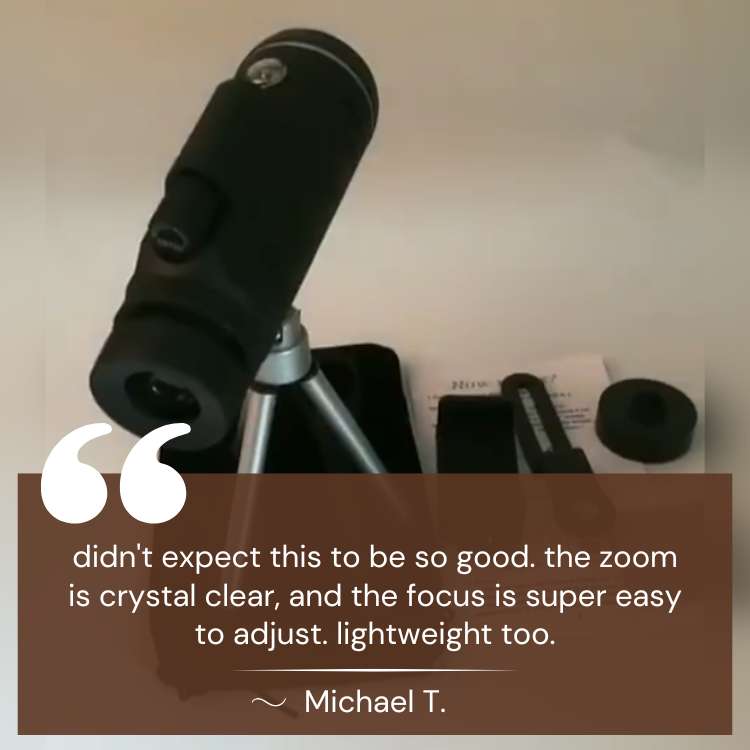 Norvo | UltraZoom Pro HD Monokular | Vanntett, BAK-4 Prisme & Ideell for stjernekikking og dyrelivsobservasjon