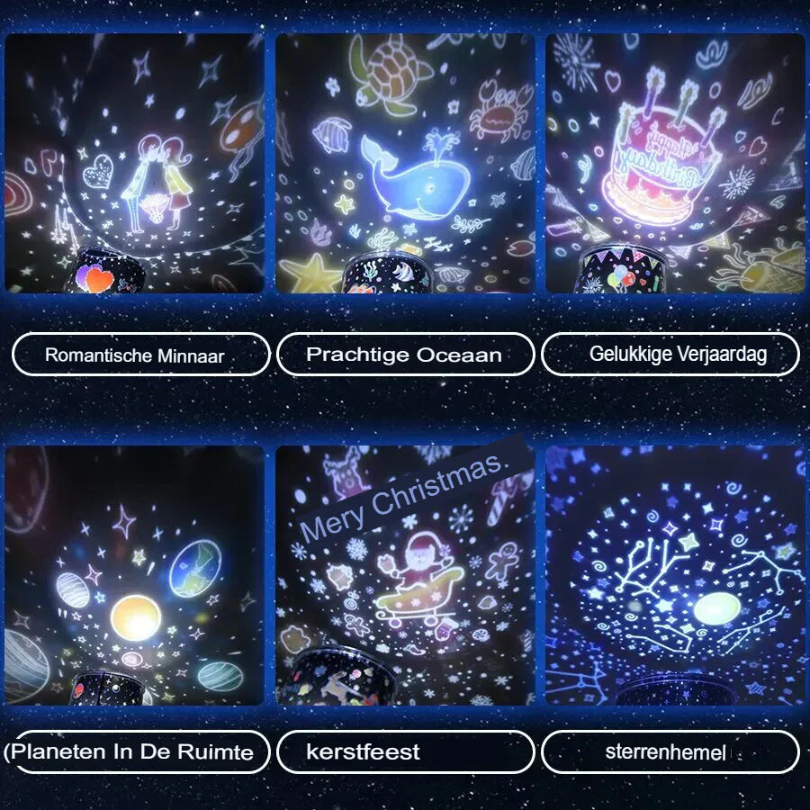 Norvo | Unik Mønster Nattlampe for Barn - StarryDream