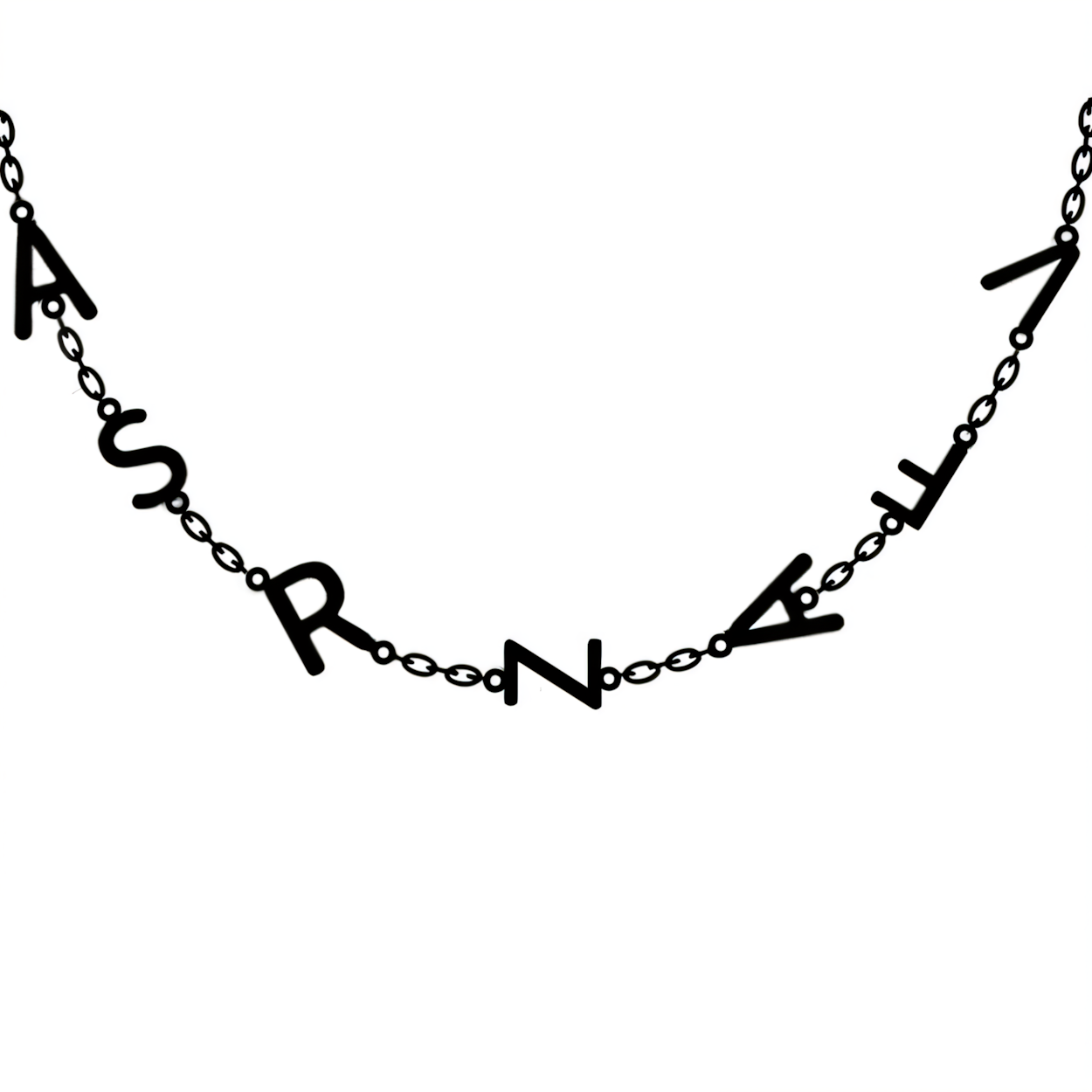 Norvo | Personlig Off Center Bokstav Halskjede