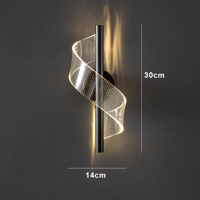 Norvo | Luksus Glass Vegglampe med Lysestake