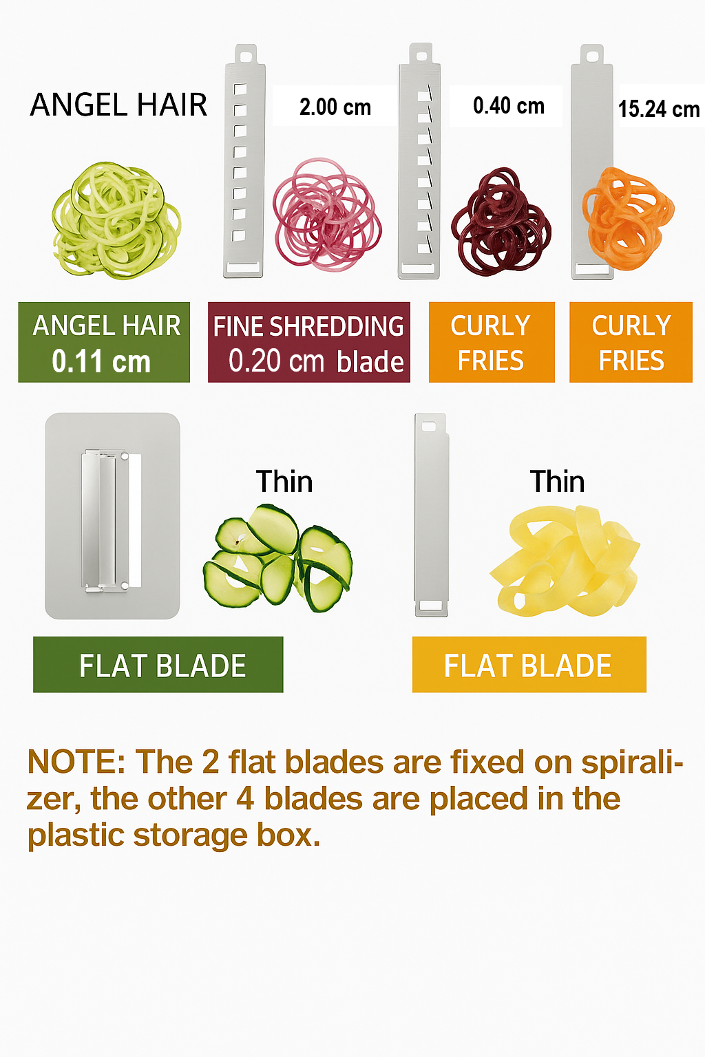 Norvo | Grønnsak Spiralizer med 6 Blader