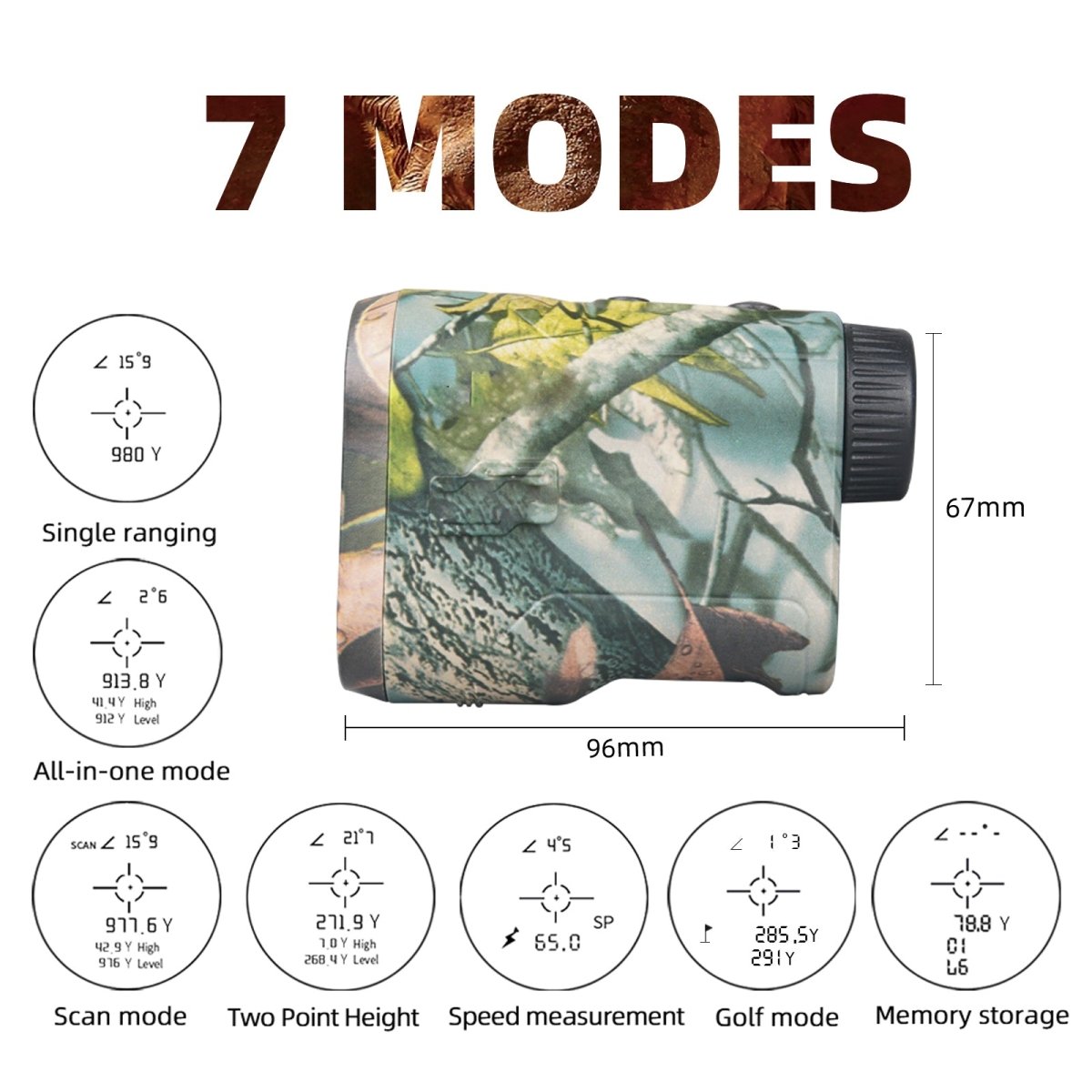 Norvo | Verniora Elite Jaktsøker | Presis laseravstandsmåler med vinkelkompensering for jakt og golf