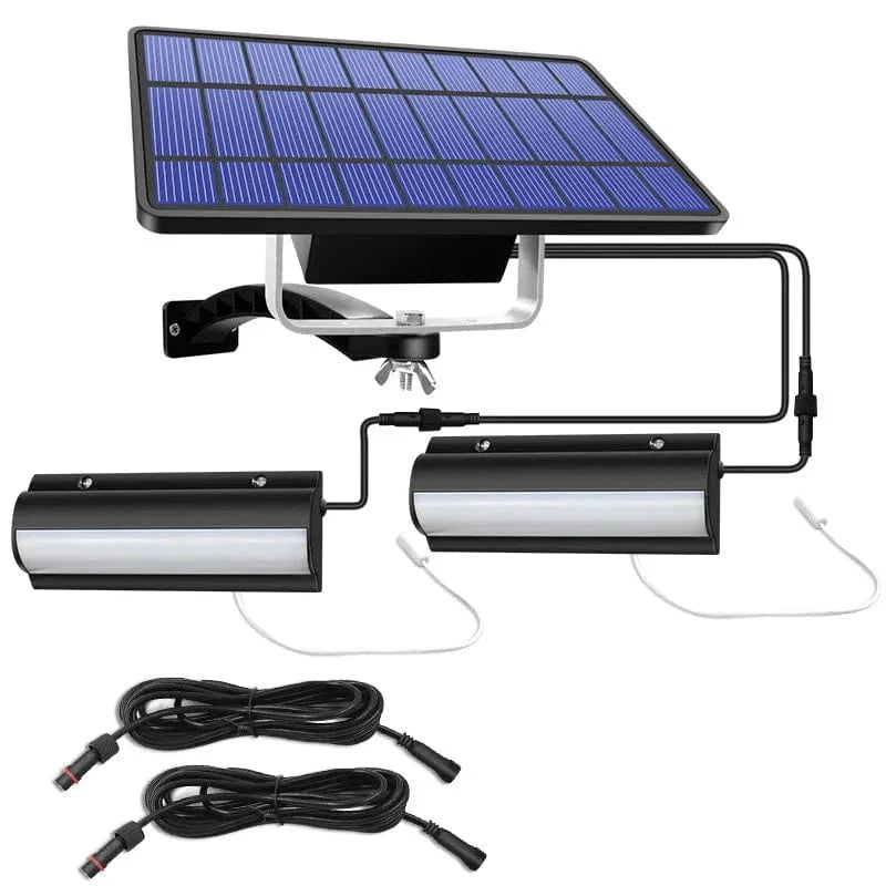 Norvo | Solpendel Utendørs Lys | Dobbel eller Enkel Hode, IP65 Vanntett & Ideell for Terrasser, Låver og Innendørs Plasser