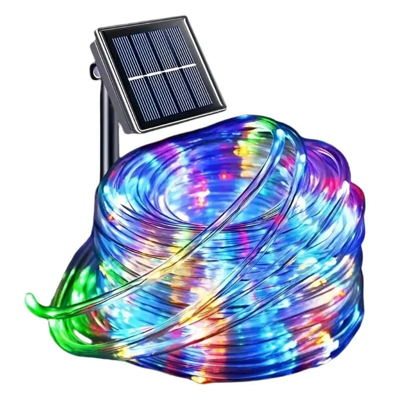 Norvo | Solcelle LED Lyslenke – Utendørs Vanntett Seil