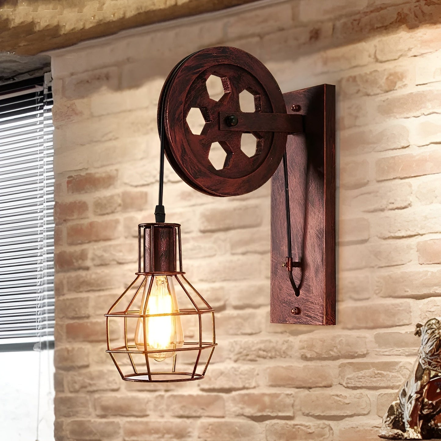 Norvo | Vintage Industrial LED Vegglampe - IronGlare