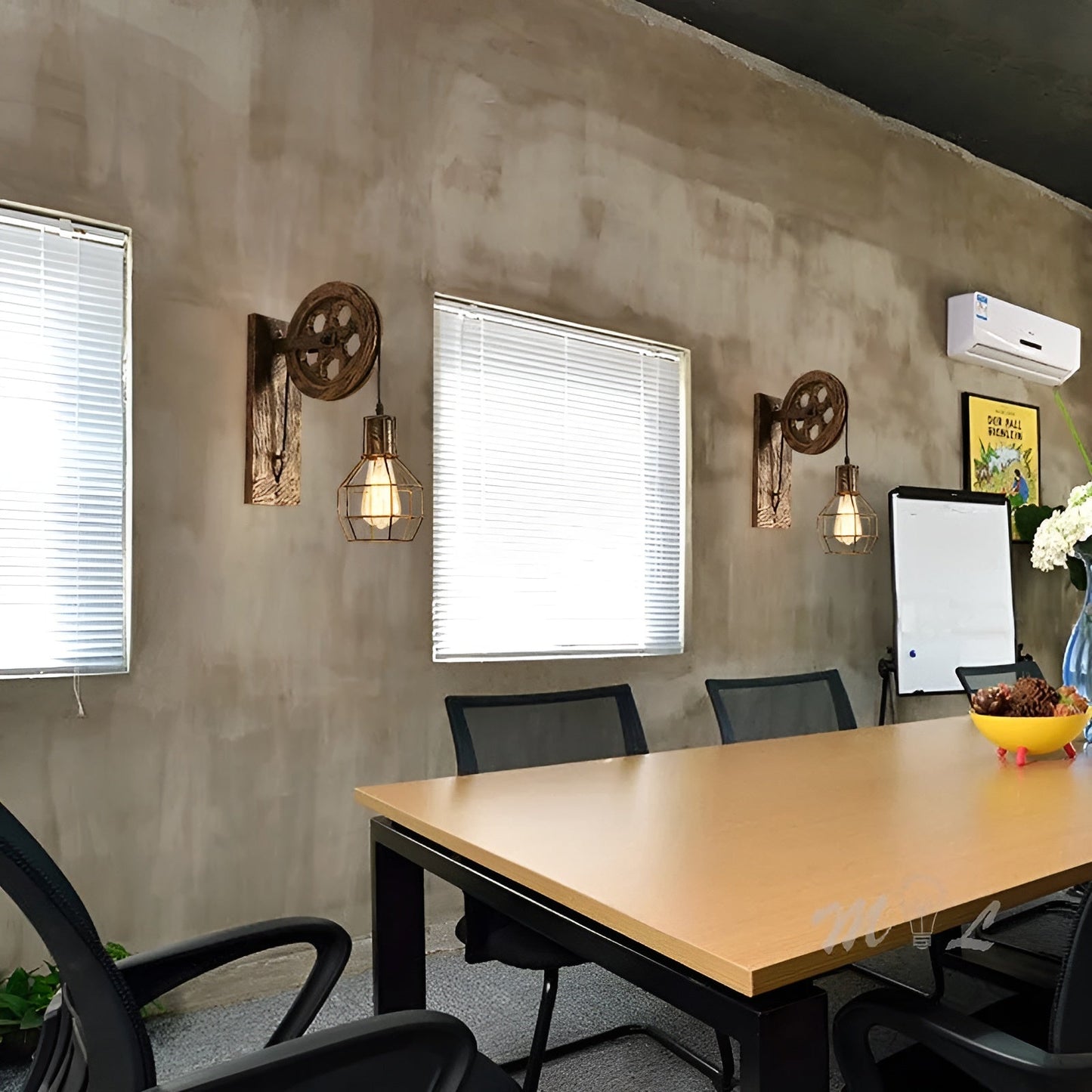 Norvo | Vintage Industrial LED Vegglampe - IronGlare